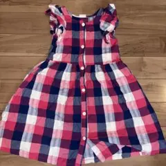 BREEZE チェック柄 ノースリーブワンピース 130