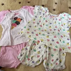 キッズ☆女の子　アイスクリーム柄 パジャマセット 110