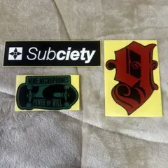 Subciety / NINE MICROPHONES ステッカー3枚セットのサムネイル
