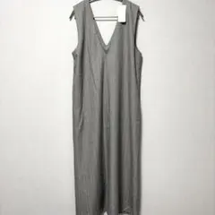 【新品タグ付】NOLLEY'S light ジャンパースカート　グレー　ボーダーのサムネイル