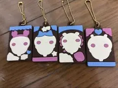 ちいかわ　キャラパキ　ラバーキーホルダー 古本屋、ハチワレ、シーサー、ちいかわ