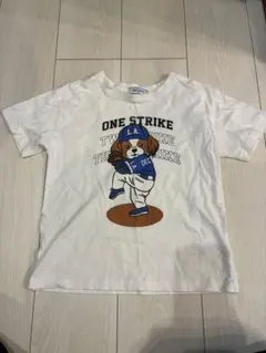 EAST BLUE 野球犬プリント Tシャツ 130cm