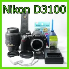Nikon D3100 VRダブルレンズ スマホ転送付き 初心者セット SD付 - メルカリ