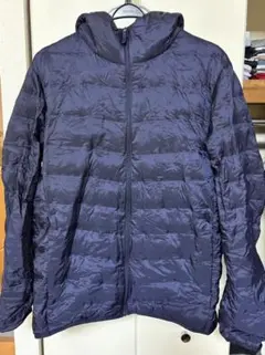 UNIQLO ユニクロ ウルトラライトダウンフードジャケット M 収納袋無 紺