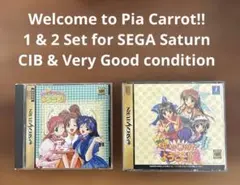 【CIB美品】セガサターン Piaキャロットへようこそ 1＆2 セット