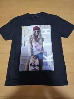 in the attic フォトプリント Tシャツ ブラック M