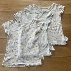 UNIQLO コットンメッシュインナー半袖　肌着3枚セット 90cm