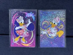 香港ディズニー 20周年 コレクタブルカード ドナルド デイジー