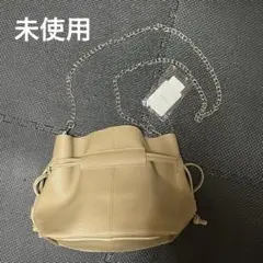 レザー調　巾着　バッグ　未使用