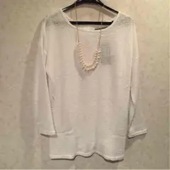 CECIL McBEE 白ロングニット 新品未使用
