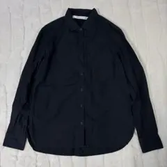 UNIQLO AND LEMAIRE❣️黒 長袖 シャツ Sサイズ✨️訳あり✨️
