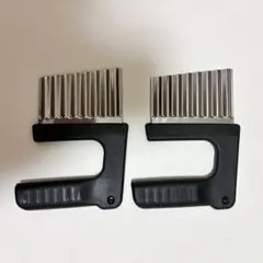 ❇️ 2pcs草取り道具 雑草ブラシ 雑草取り器具 波型刃 耐久性 省力ハンドルのサムネイル
