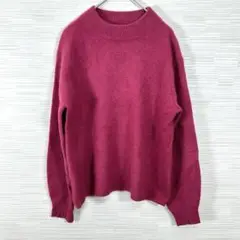 ★美品 7-ID concept. ニット M ピンク チャイニーズラクーン