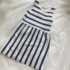 ザラキッズ　ZARAkids ノースリーブワンピース　ボーダー　ストライプ