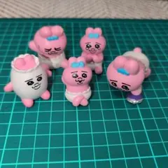 おぱんちゅうさぎ　おすわりマスコット　5点