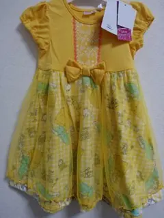 新品　90㎝　ディズニー　プリンセス　ベル☆なりきり　ワンピース