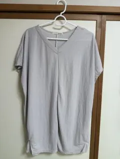 さらっとゆったり カノコVネックTシャツ　Ｌサイズのサムネイル