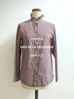 ユニクロ×イネス　コットンフリルシャツ　Mサイズ