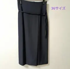 ロペピクニック　ラップ風スカート　レディース　ネイビー　36サイズ