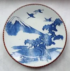 深川製磁 鶴 富士山 皿 額皿 飾り皿 昭和 長期保管品 - メルカリ