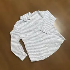 ストライプ長袖シャツ ４Ｌ
