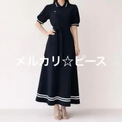 公式完売品】overE サマーポロワンピース：ダークネイビー 96 - メルカリ