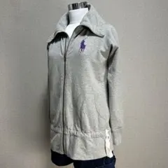 ビ*ラ様 希少モデル ラルフローレン トレーナー ジップアップ ビッグポニー グ