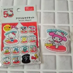 ハローキティー50周年アクリルマグネット