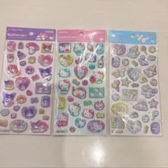 【正規品】ハローキティ・マイメロディ シナモロール ポップデコパーティー 3枚組