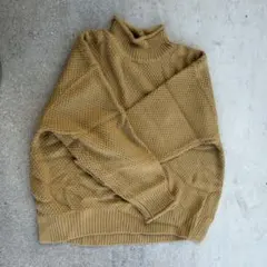 GLOBAL WORK マスタードニットセーター M