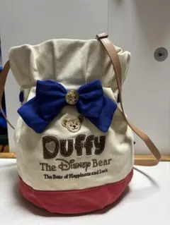 新品未使用　稀少品　ダッフィーショルダーバッグ　東京ディズニーシー限定　巾着型