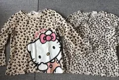 H&M Hello Kitty レオパード柄　長袖カットソー 2枚セット