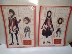 エガオノダイカく ヴァンキュッシュ姉妹 A5キャラぺた 布ステッカー 　セット