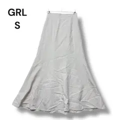 グレイル　スカート　ロング　フレア　Ｓ　ベージュ　無地　ストレッチ