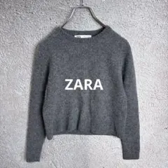 ZARA ウールセーター ニット 長袖 ウール100% グレー