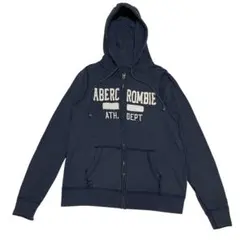 00s A＆F Y2K ジップパーカー ワッペン デカロゴ 平成 archive