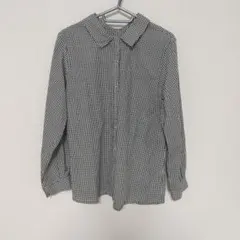 studio clip ギンガムチェックシャツ