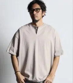 The DUFFER ヘビーウェイト オーバーサイズ ヘンリーネックTシャツのサムネイル