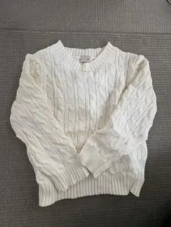 petit main ケーブルニットセーター M