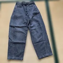 カポック混デニムコクーンパンツ　グレー　中古　Mのサムネイル
