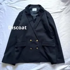 Discoat ダブル　テーラードジャケット　ダブルブレスト　紺ブレ　アウター