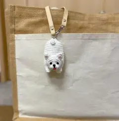 【リール㏌タイプ】フレンチブルドッグちゃんのキーリール付ストラップ　犬のサムネイル