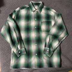 t*a様 USA製 Cal Top 緑系オンブレチェック柄 長袖シャツ