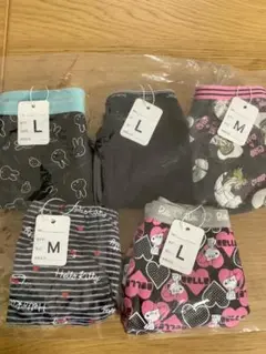 必ずプロフィール拝見　女の子向けショーツ5枚セット M L
