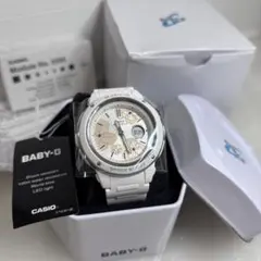 【新品未使用】CASIO Baby-G BGA-150FL 腕時計 ホワイト花柄のサムネイル