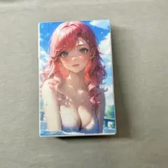 水著女性イラスト付きタバコケース