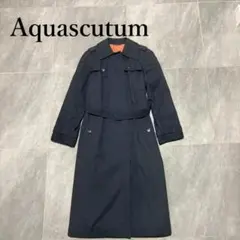 英国製 Aquascutum アクアスキュータム トレンチコート 紺