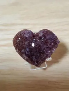 虹❣️アメジスト　クラスター　原石　 ハート
