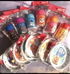 アサヒ飲料×アンパンマン　12点セット　子供食器　皿　小物入れのサムネイル