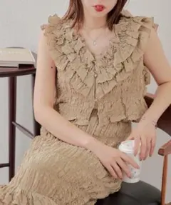 大人気完売 CHICO 【セットアップ対応】フリル2wayブラウス